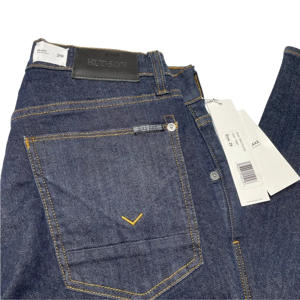 Hudson Blake Slim Straight Jeans Size 29 - Picture 4 of 15